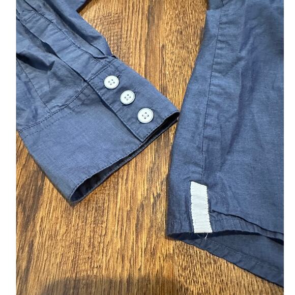 Banana Republic Women's Classic Cotton Button-Down Shirt - Blue - Size Small - Picture 3 of 6